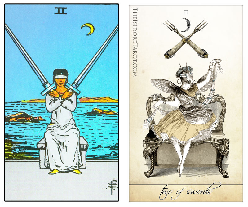 The Isidore Tarot compared to the Rider Waite Smith